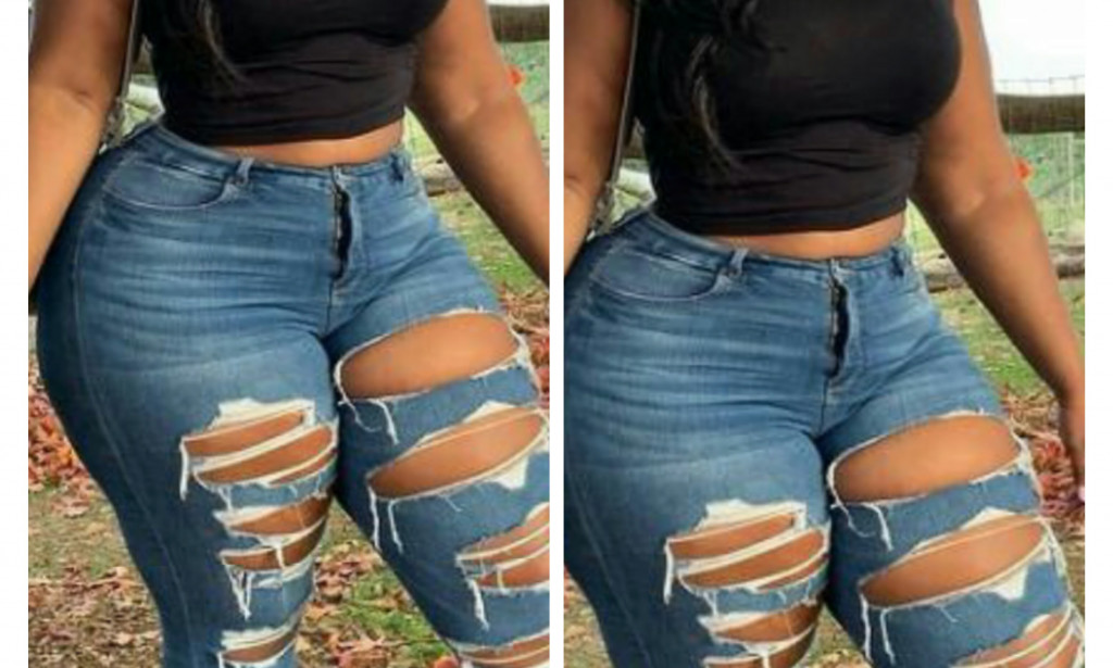 How to Slay Ripped Jeans With Black Top Pretty