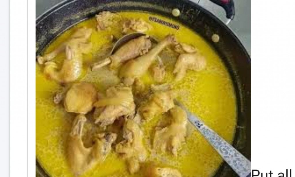 indonesian culinary opor chicken recipe