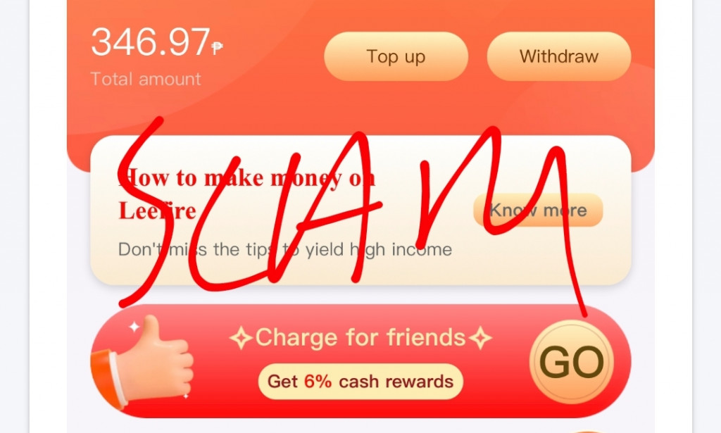 Leefire is Scam don't join leefire app