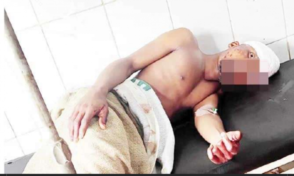 Blaspheming:  A law school student was attacked and injured