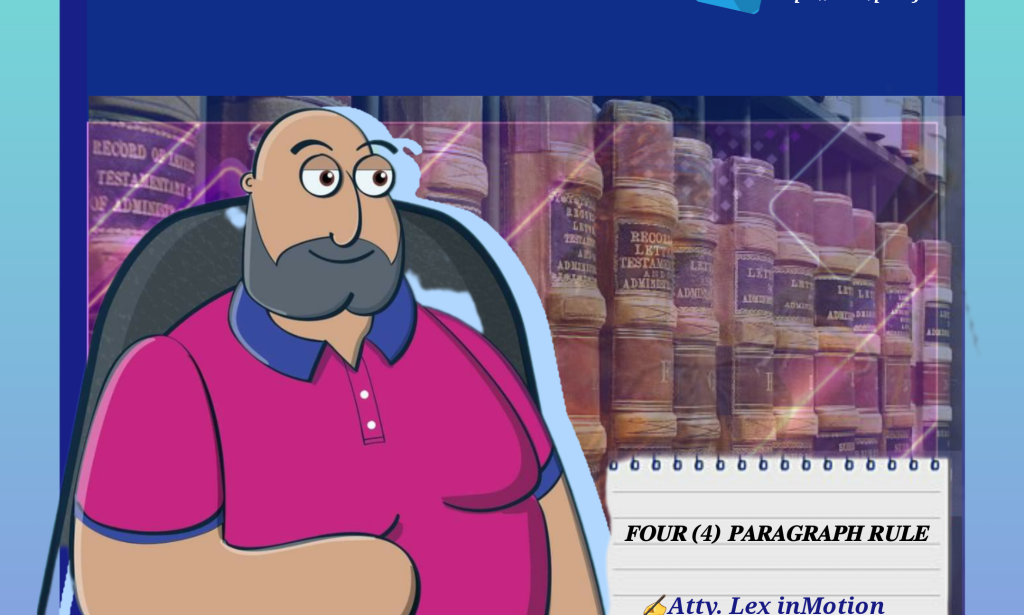 𝐅𝐎𝐔𝐑 (4) 𝐏𝐀𝐑𝐀𝐆𝐑𝐀𝐏𝐇 𝐑𝐔𝐋𝐄