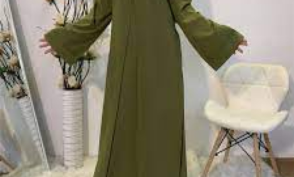 Elegant Solid Color Multi Way Fashion Modest Clothing Black Long Dress With Wide Belt Tie Abaya Muslim Dresses