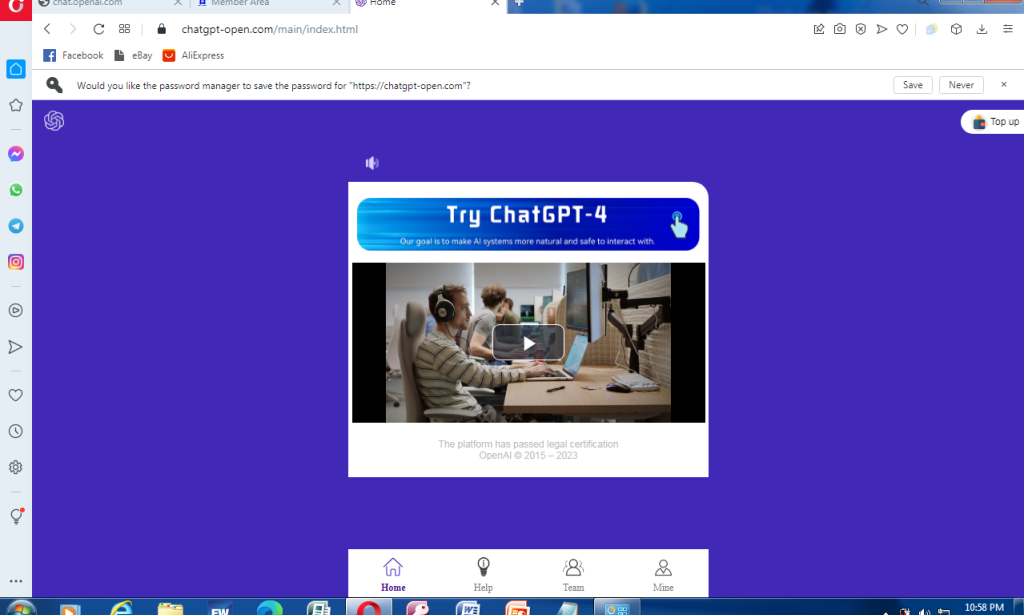 Chatgpt-open.com review. Is chatgpt-open.com legit or scam?