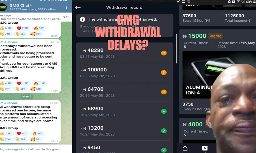 GMG Investment Users in Distress Over Withdrawal Delays, Fearing a Possible Crash