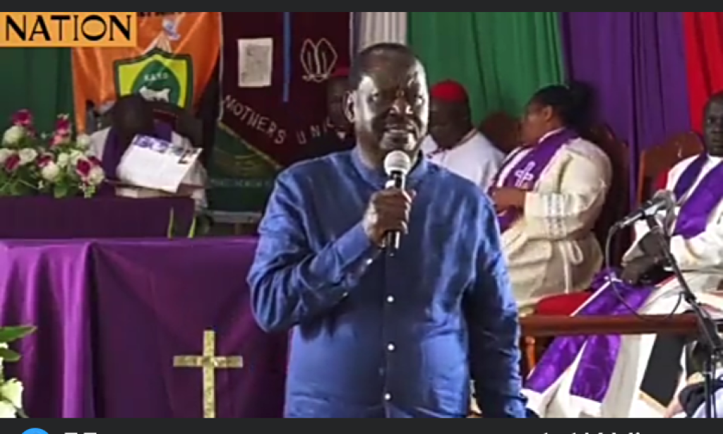 Raila Odinga Now Announces A New Dangerous War With William Ruto,  Warns And Mocks Church Leaders, Cries For Favor
