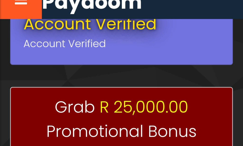 PayDoom's Latest Scheme: Unmasking the 'Grab R 25,000.00 Promotional Bonus' Scam