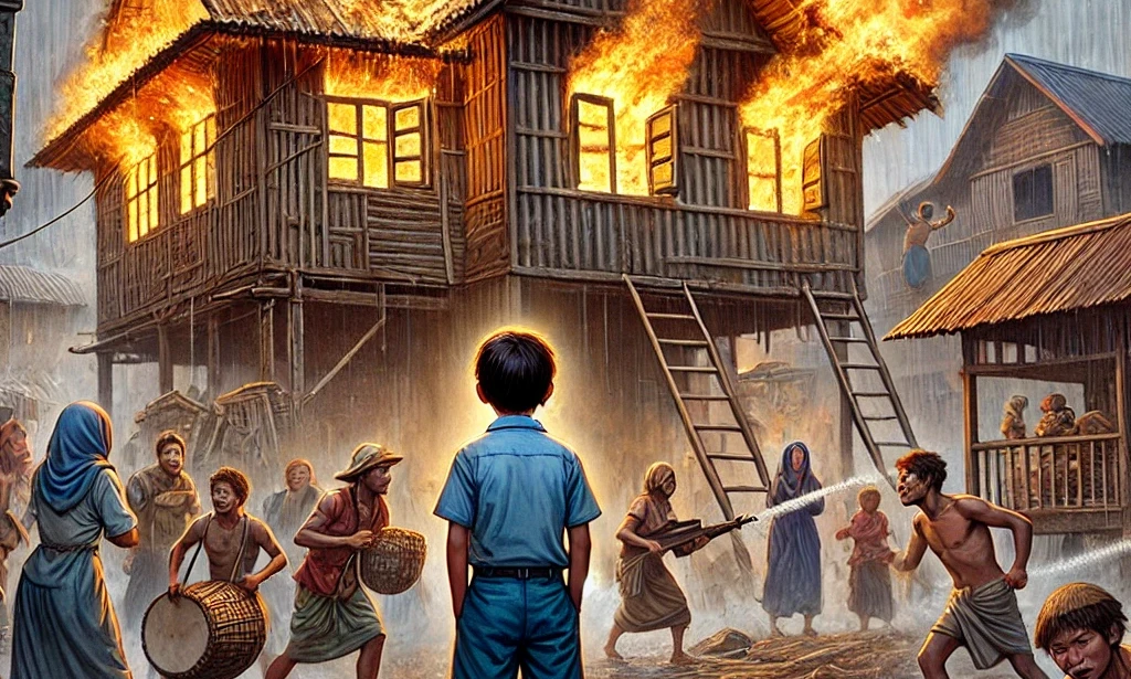 The Burning House and the Heroic Boy