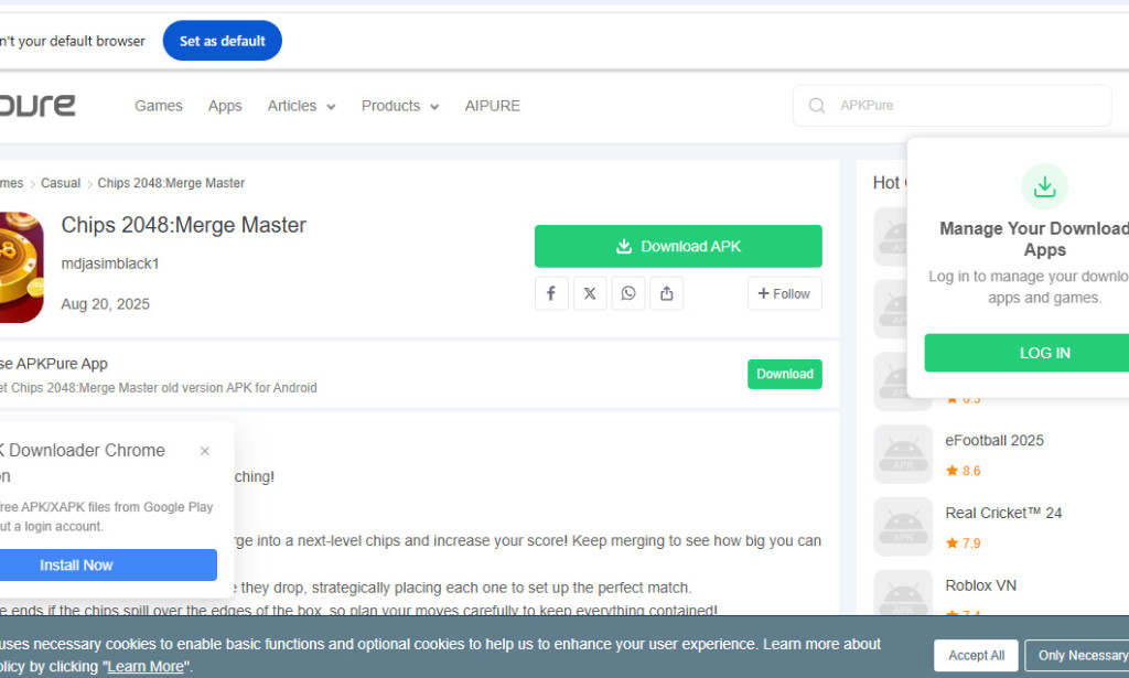 Chips 2048 Merge Master Review – Scam or Legit? (Full 2025 Guide)