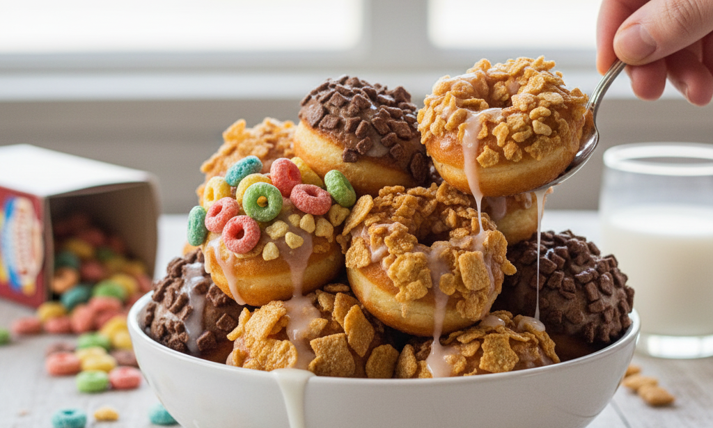 Cereal Donut Holes – The Breakfast-Dessert Mashup.