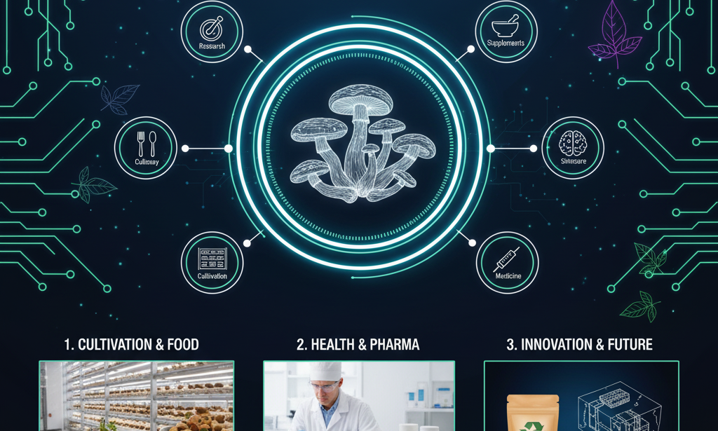 Mushrooms From Farm to Pharma and Beyond.
