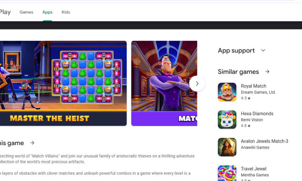 Match Villains Game Review — Scam or Legit Copy of Royal Match?