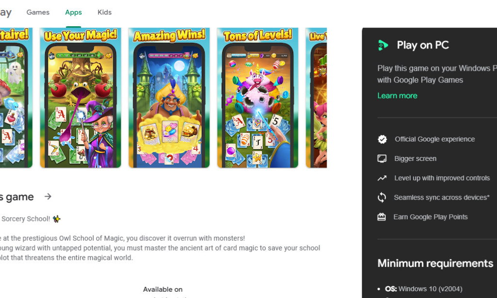 Sorcery School Game App Review — Dishonest Fraud and Scam Solitaire Card Game with No Real Cash Payout
