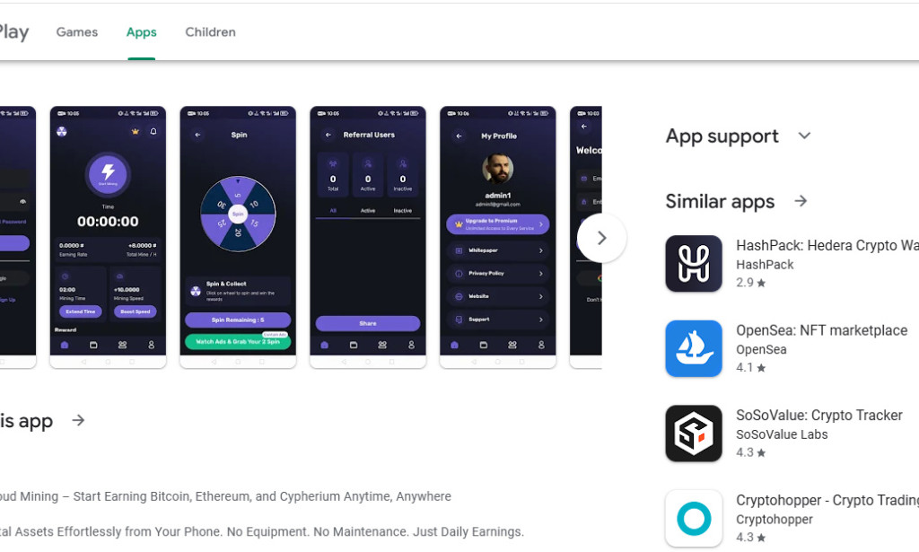 Cipherium Cloud Mining App Review – Fake Crypto Miner or Legit Earning Platform?