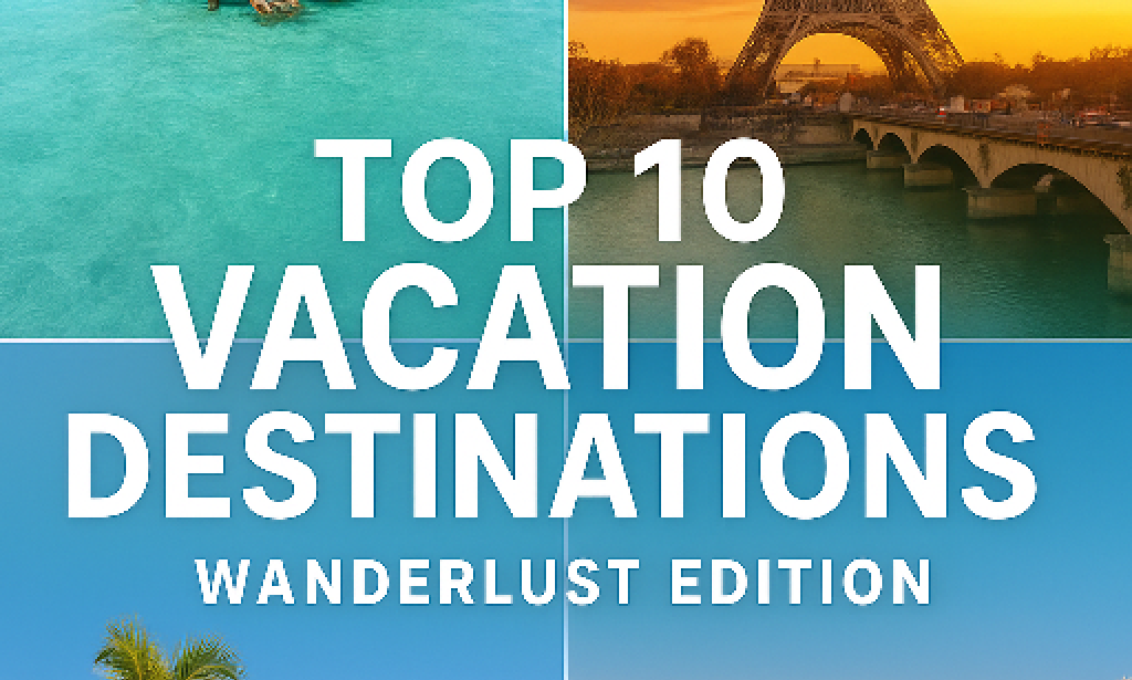 Top 10 Places to go For your Vacation