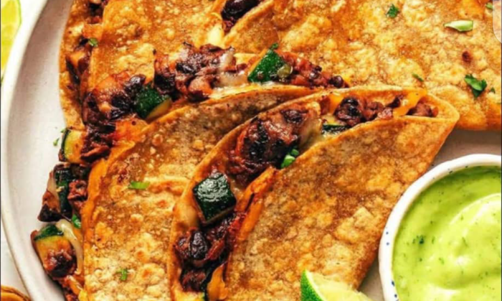 Recipe for Zucchini black bean tacos