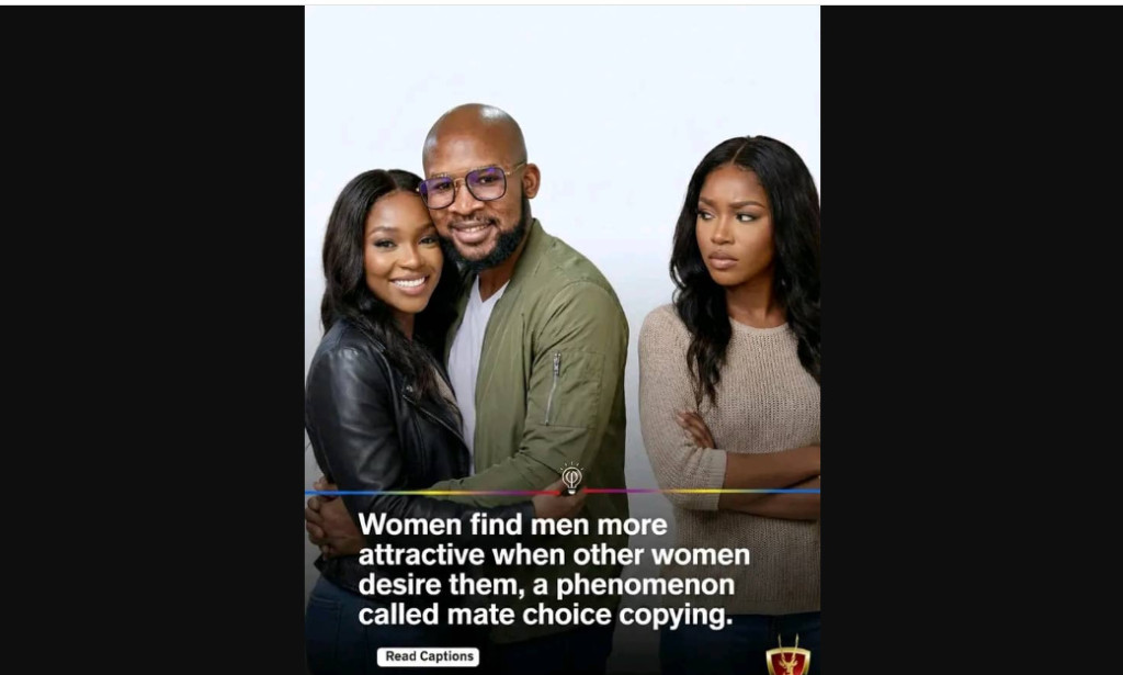 Women find men more attractive when other women desire them, a phenomenon called mate choice copying.