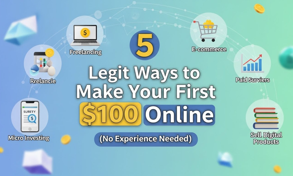 5 Legit Ways to Make Your First $100 Online in January 2026 (No Experience Needed)