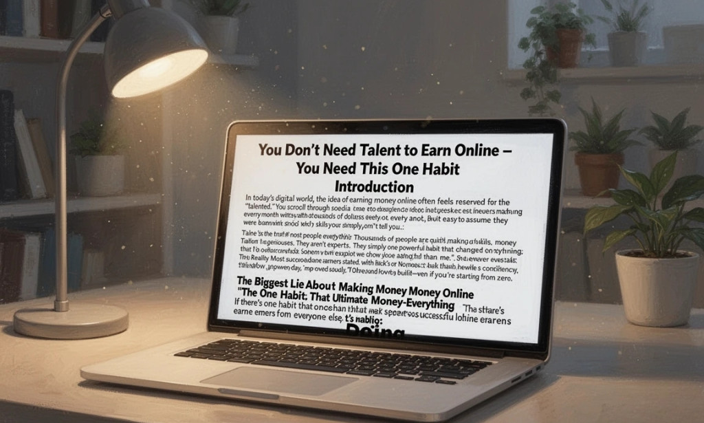 You Don’t Need Talent to Earn Online – You Need This One Habit