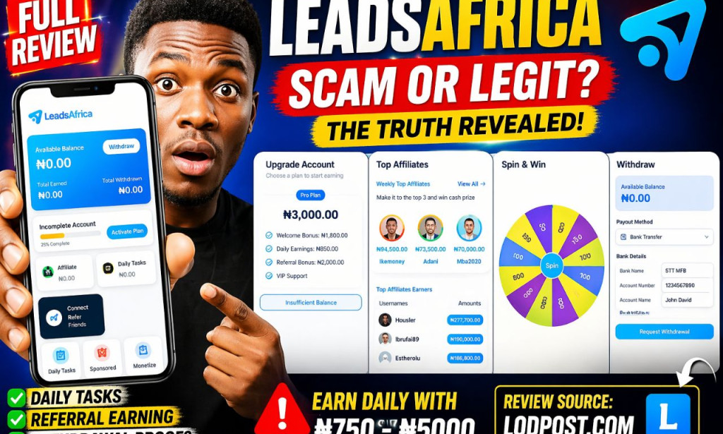 LeadsAfrica Review 2026 – Scam or Legit? Payment Proof Real or Fake?