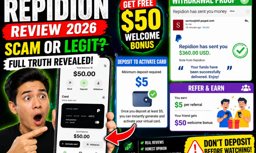 Repidion Review 2026 – Scam or Legit? Withdrawal Proof Real or Fake?