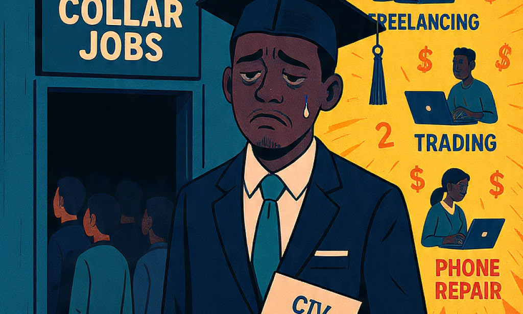 ** SCARCITY OF WHITE COLLAR JOBS ** In Nigeria Why, this is the solution "👇"
