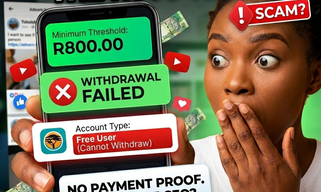 I Tried AdEarn for 5 Days: Here is the Truth About the R800 Withdrawal