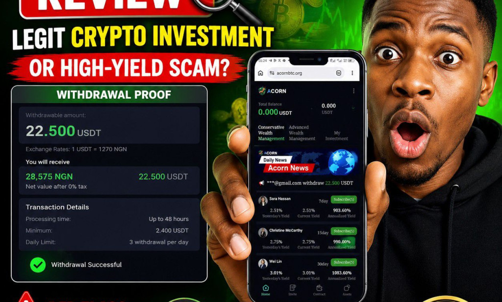 AcornBTC Scam or Legit? Read This Before You Deposit on Acornbtc.org