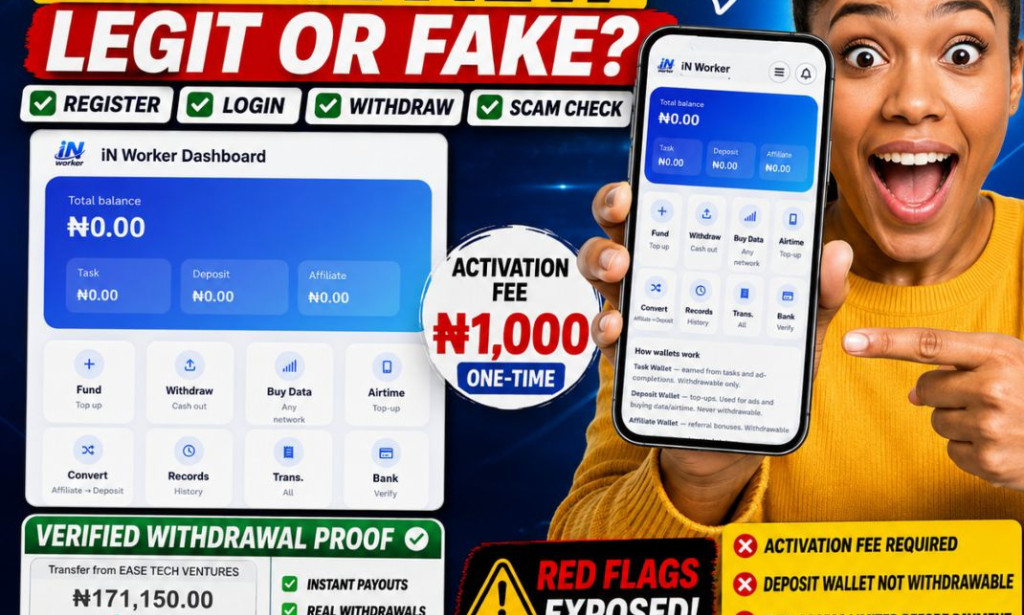 iN Worker App Review: How to Register, Login, Withdraw Money, and Is It Legit or Fake?