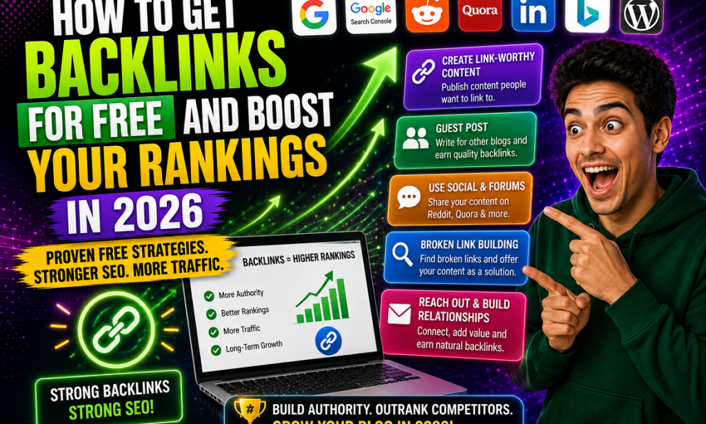 How to Get Backlinks for Free and Boost Your Rankings in 2026
