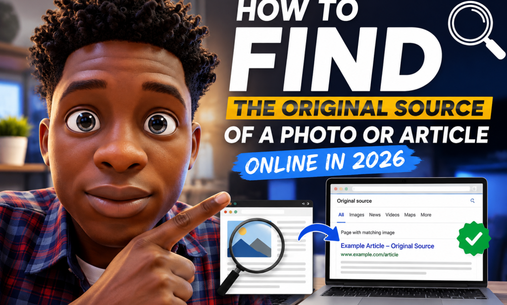 How to Find the Original Source of a Photo or Article Online in 2026
