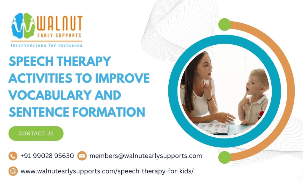 Speech Therapy Activities to Improve Vocabulary and Sentence Formation