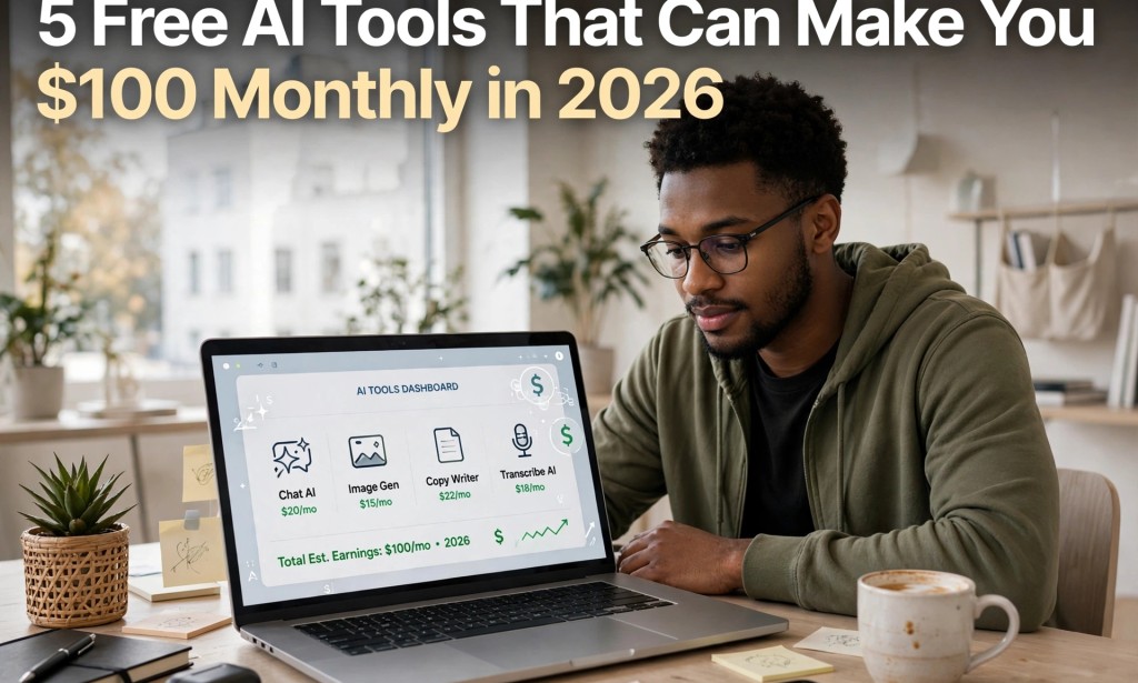 5 Free AI Tools That Can Make You $100 Monthly in 2026 (Beginners Guide)
