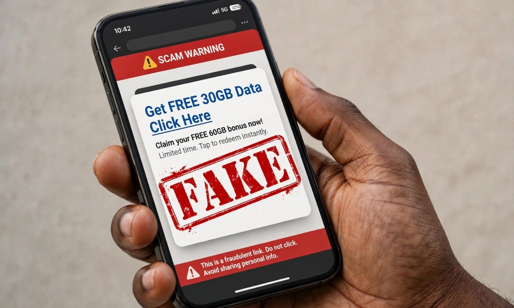 Warning To Nigerians: Those Viral Links Promising Free 30GB And 60GB Data Are Fake And Dangerous