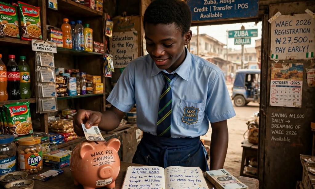 How I AM SAVING MY WAEC FEE AS AN SS3 SALES BOY IN ABUJA