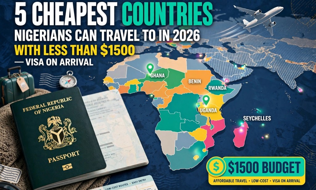 5 Cheapest Countries Nigerians Can Travel to in 2026 With Less Than $1,500 (Visa on Arrival)