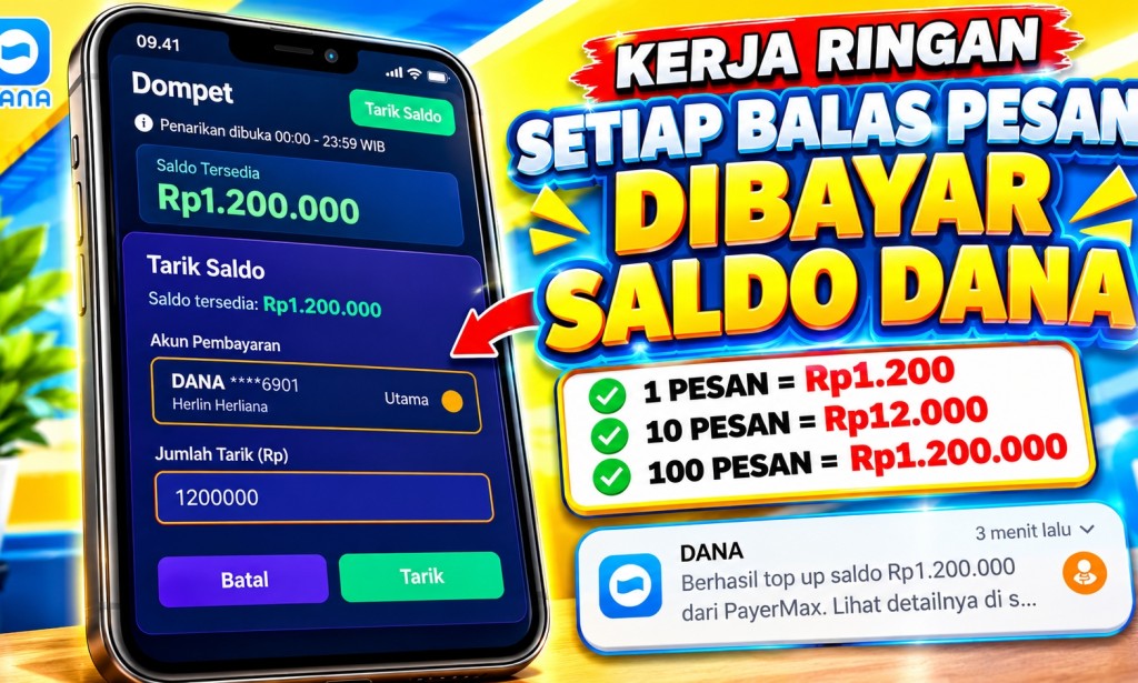 BALAS PESAN DIBAYAR DOLLAR! CARA MENGHASILKAN UANG DARI INTERNET