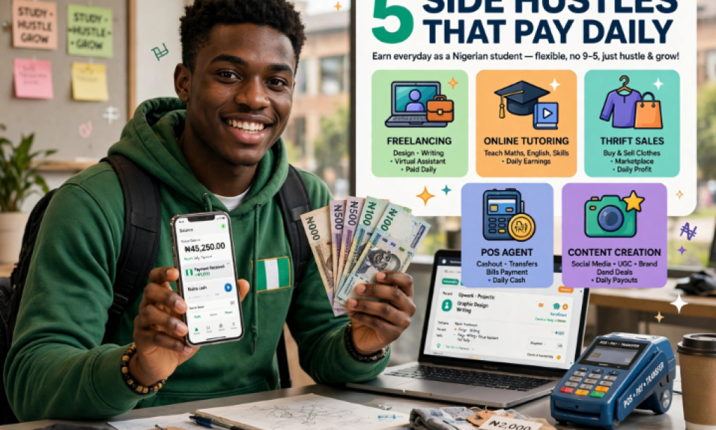 : 5 Side Hustles That Pay Nigerian Students Daily (No Capital)