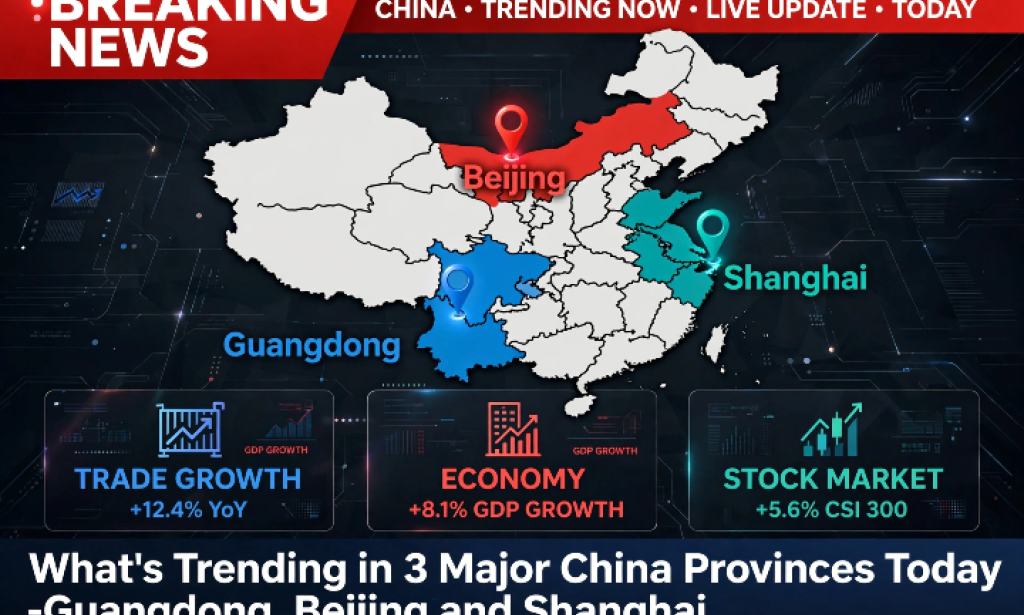 BREAKING: What's Trending in 3 Major China Provinces Today - Guangdong, Beijing and Shanghai (Oct 19, 2026)