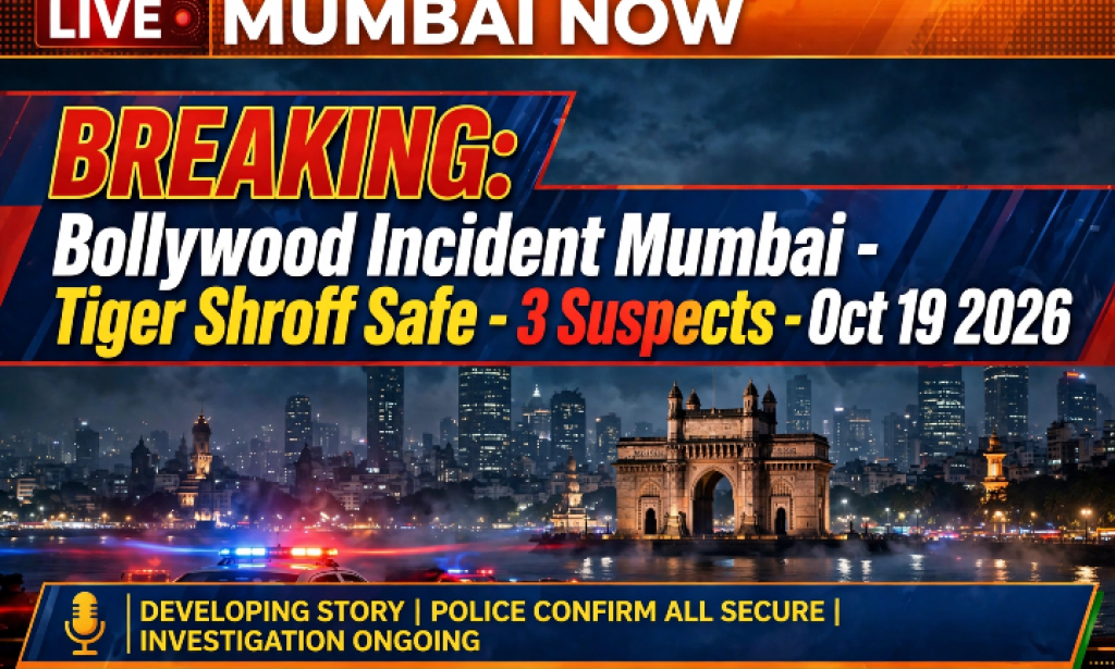 BREAKING: Bollywood Star Tiger Shroff Attacked In Mumbai - Gunmen Open Fire, Driver Injured, 3 Suspects Arrested (Oct 19, 2026)