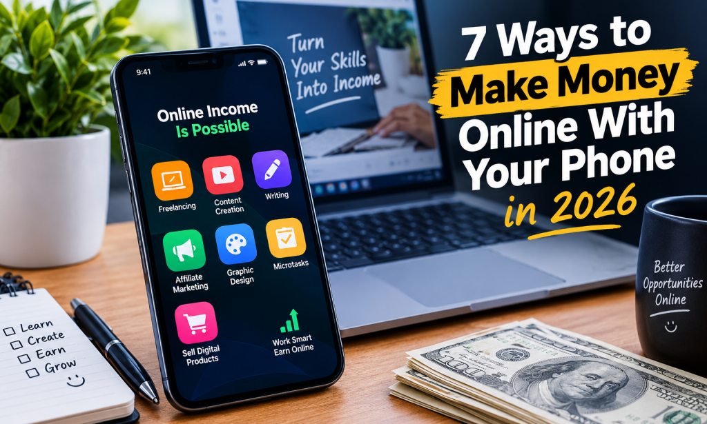 7 Ways to Make Money Online With Your Phone in 2026