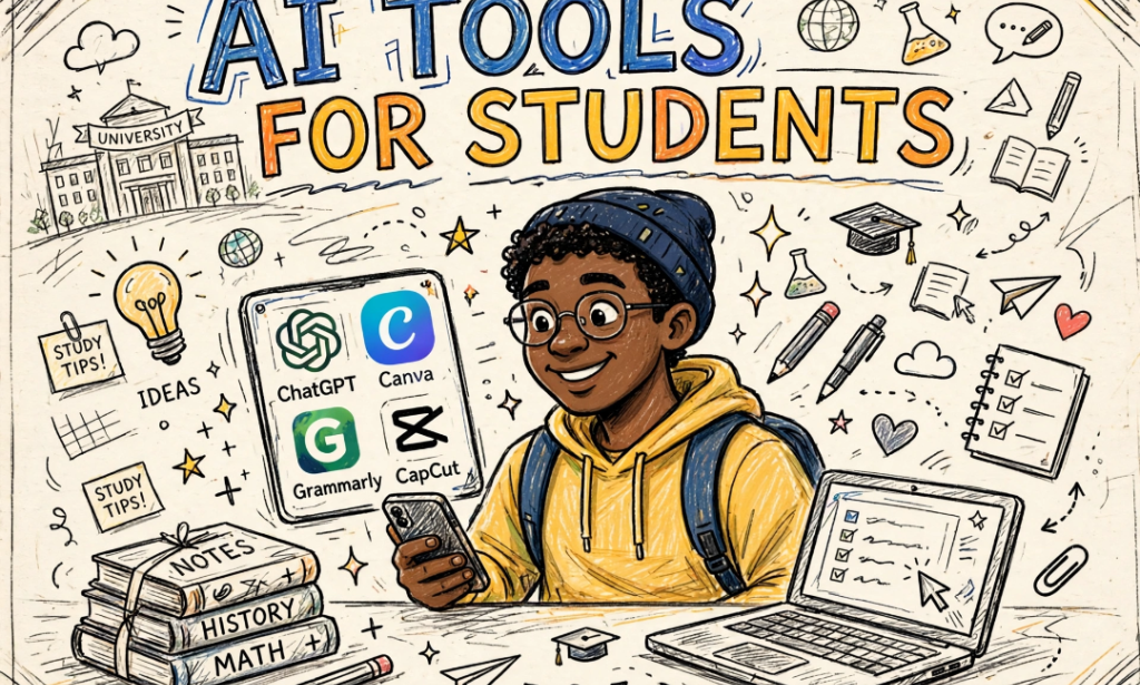 I AM A STUDENT WITH NO LAPTOP, THESE 5 FREE AI TOOLS DO MY ASSIGNMENTS, CREATE MY CV, AND MAKE MY PRESENTATIONS FASTER THAN MY COURSE MATES WITH LAPTOPS*