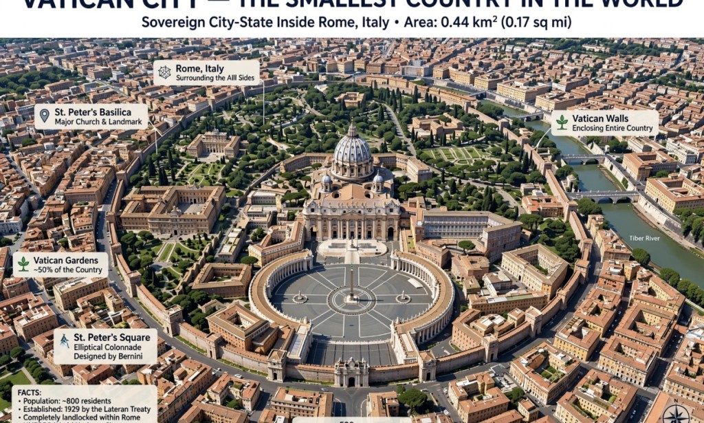 The Smallest Country In The World Is Smaller Than Your Estate - Vatican City