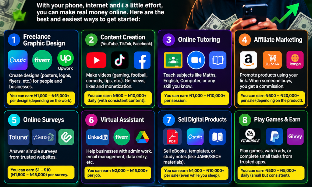 HOW TO MAKE MONEY ONLINE AND EARN EVERY DAY