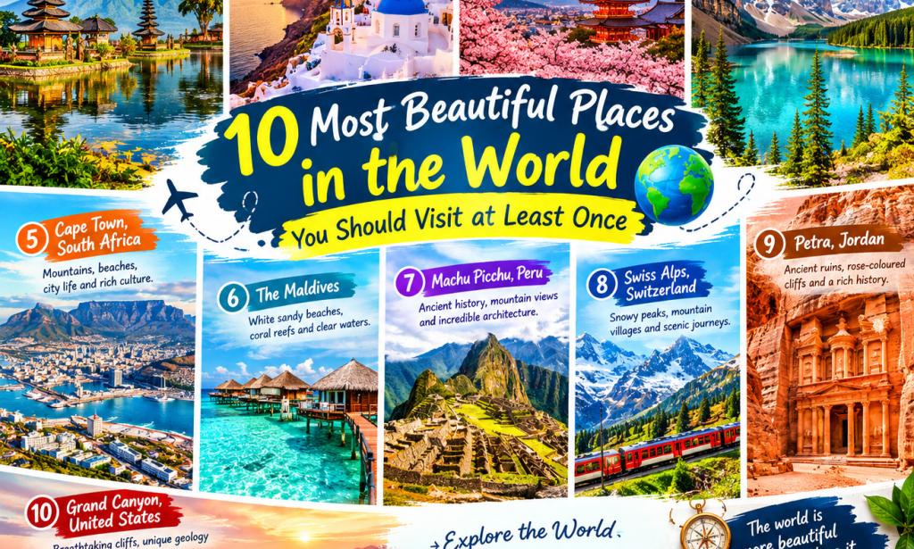 10 Most Beautiful Places in the World You Should Visit at Least Once."