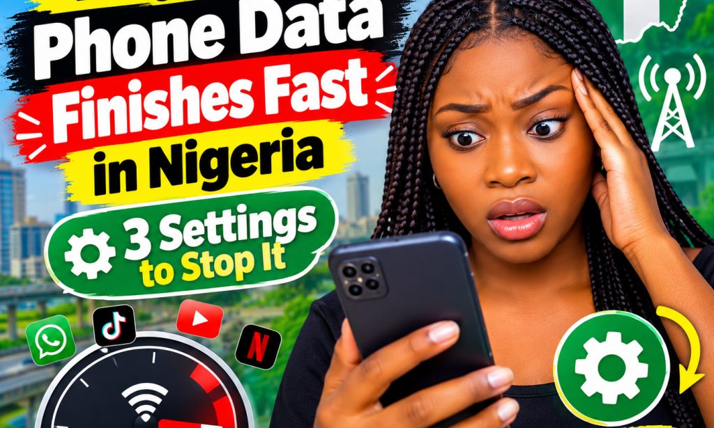 Why Your Phone Data Finishes Fast in Nigeria - 3 Settings to Stop It