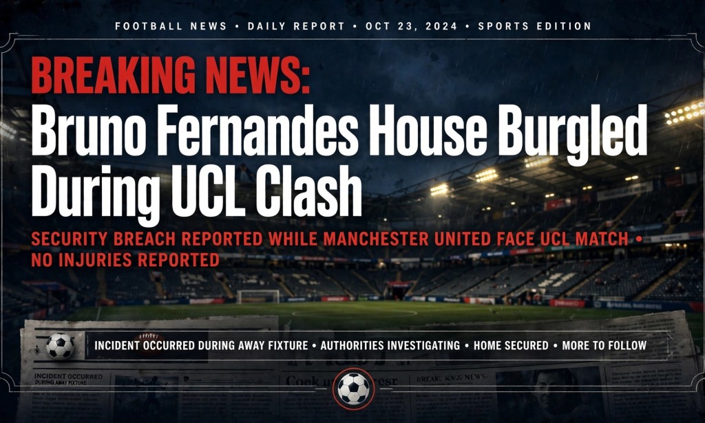 Bruno Fernandes House Burgled During Man United's 4-1 Defeat to Como - Police Confirm