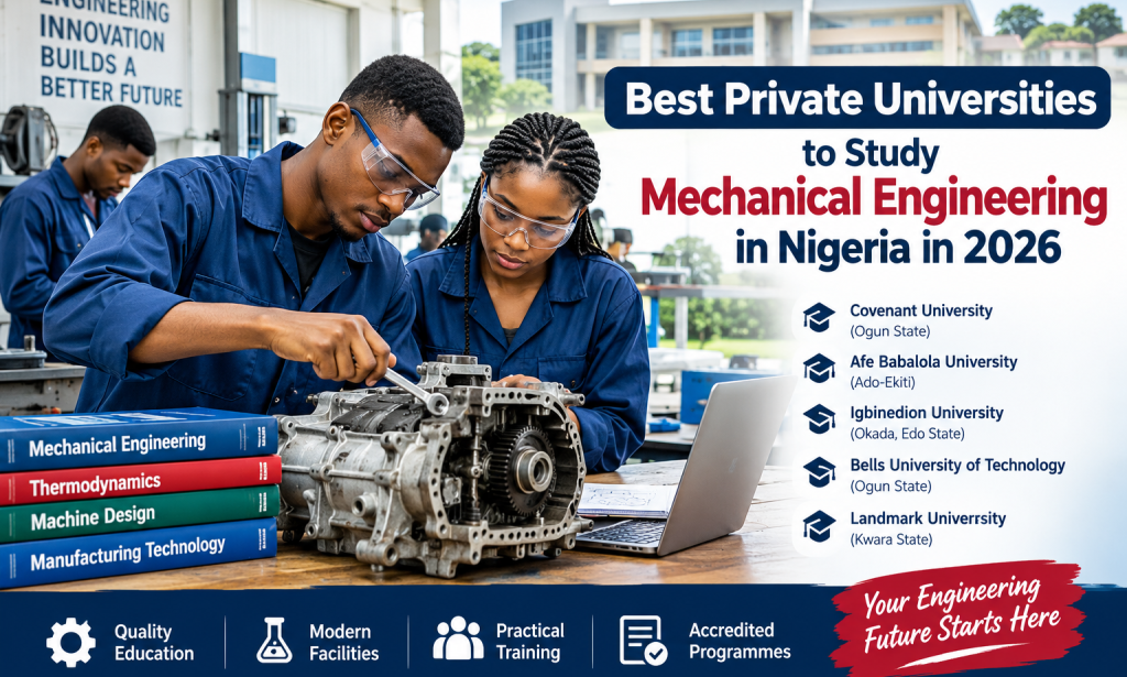 Best Private Universities to Study Mechanical Engineering in Nigeria In 2026