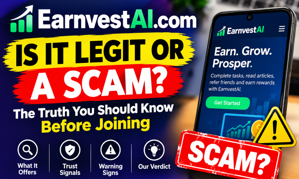 EarnvestAI.com Review: Is It Legit or a Scam? Find Out Before You Join