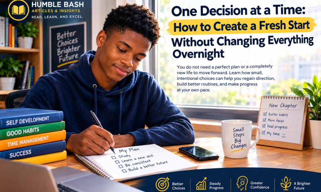 One Decision at a Time: How to Create a Fresh Start Without Changing Everything Overnight