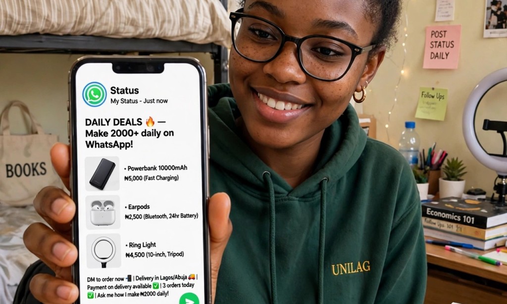 How Students Make ₦2000 Daily With Just WhatsApp Status
